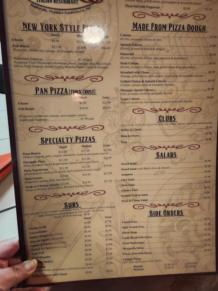 Roman Pizza Italian Restaurant Menu image 4